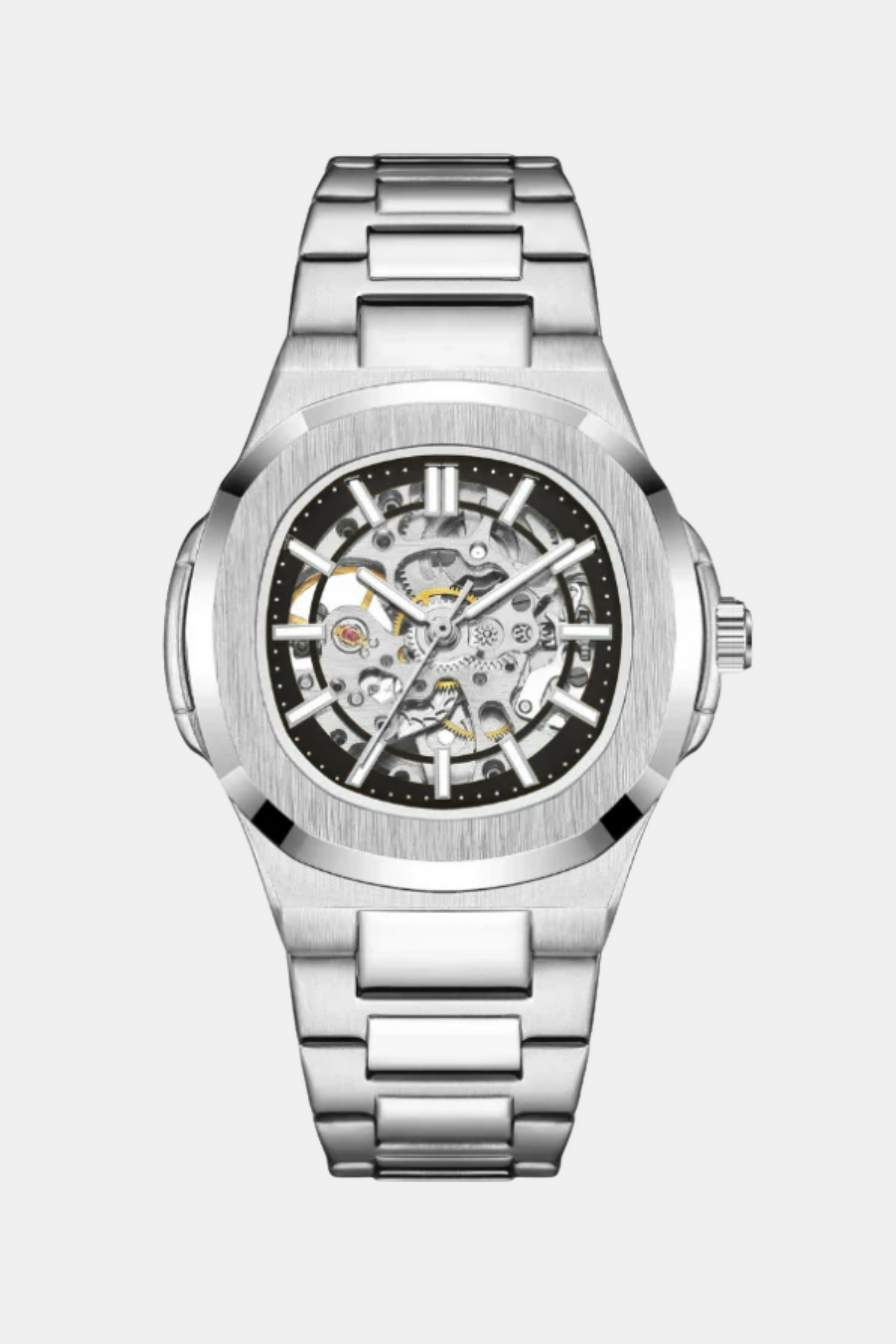 Peveriente Skeleton Automatic Onyx Steel