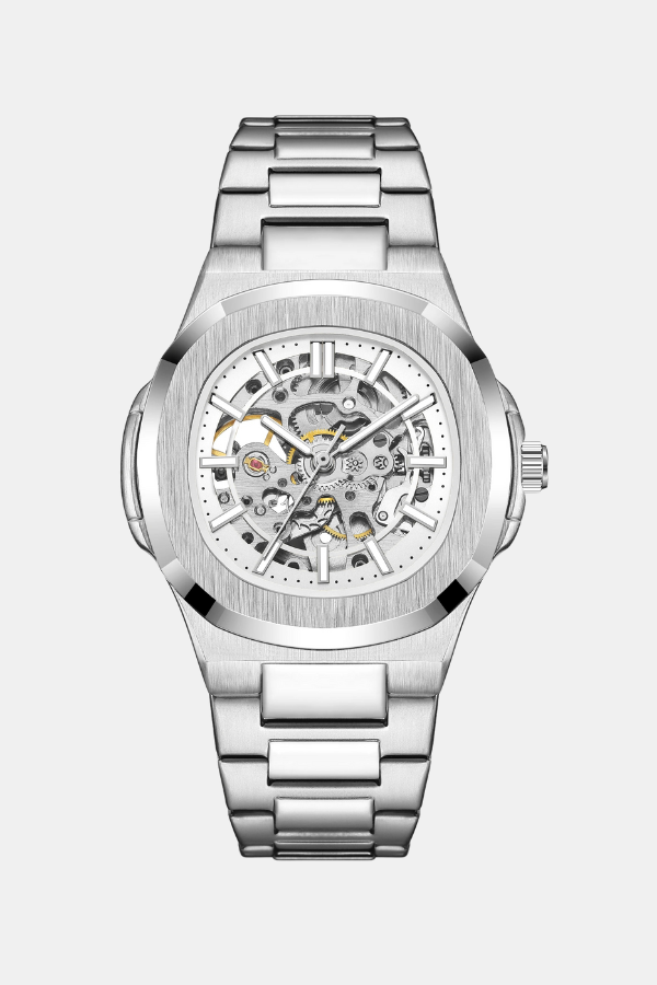 Peveriente Skeleton Automatic Ivory Steel